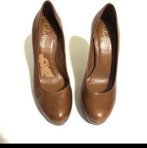 Cole Haan /nike sole 4 in cognac heels 8.5